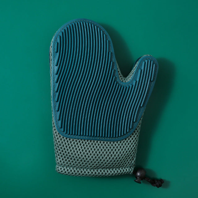 Guantes de Cepillado de Silicona para Mascotas