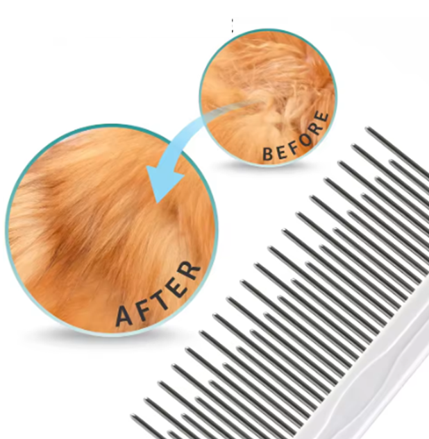 Peine de Agujas para Aseo de Mascotas para Limpiar el Pelo (Pieza Única)
