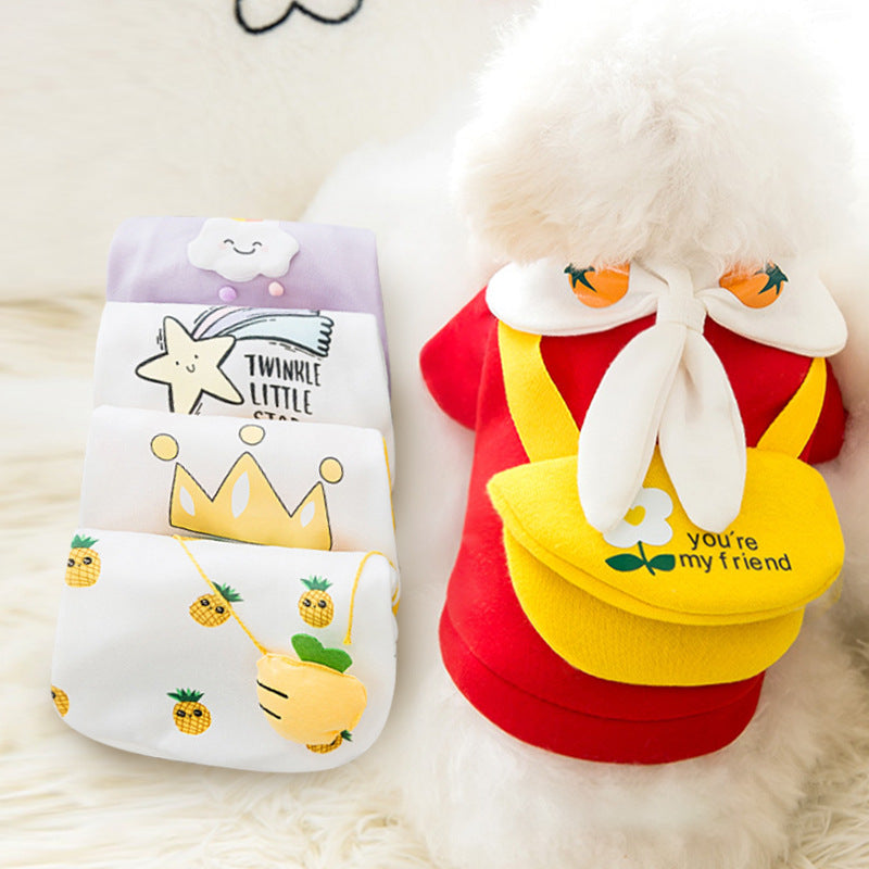 Ropa Adorable de Dibujos Animados para Mascotas - Otoño e Invierno