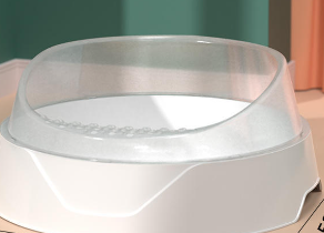 Caja de Arena para Gatos Semi-Cerrada Grande con Pala