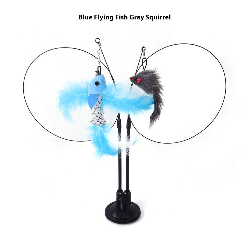 Interactive Suction Cup Cat Toy