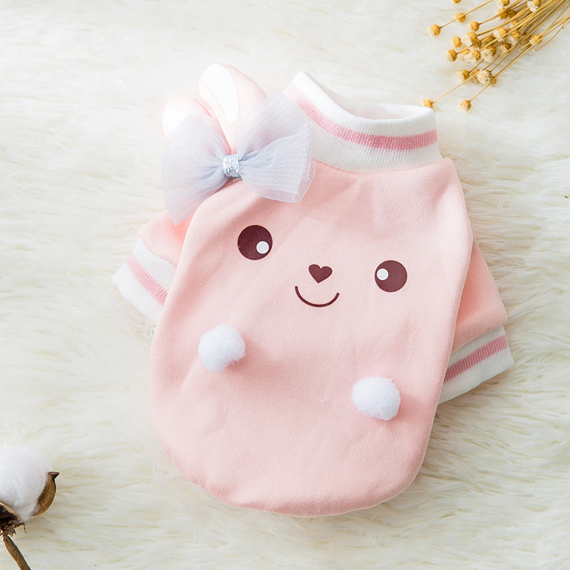 Ropa Adorable de Dibujos Animados para Mascotas - Otoño e Invierno