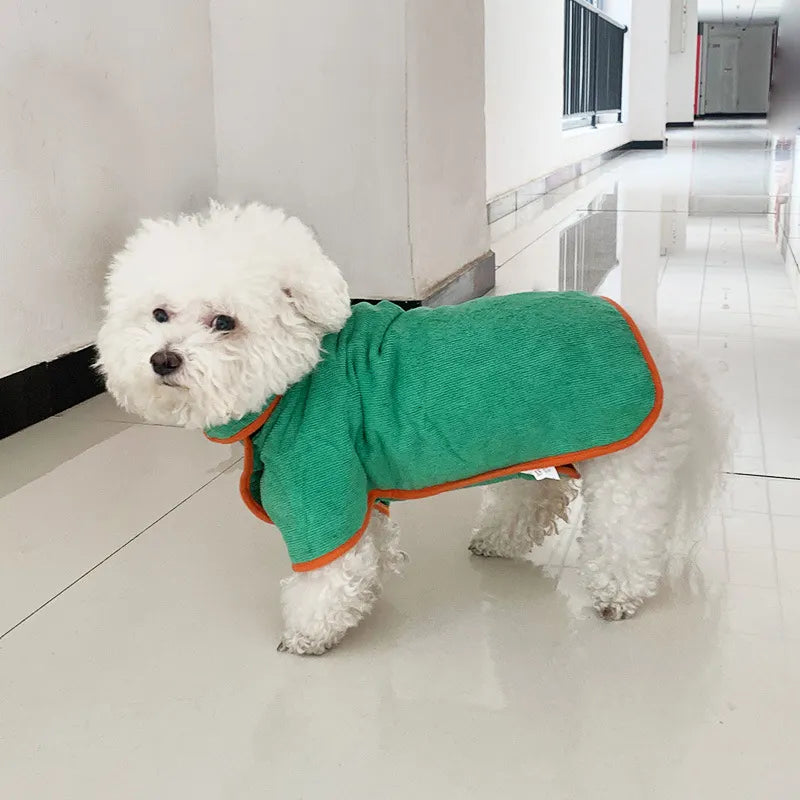 Bata de Baño para Mascotas de Secado Rápido
