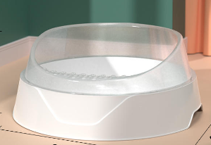 Caja de Arena para Gatos Semi-Cerrada Grande con Pala