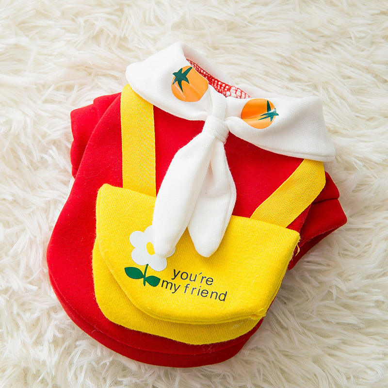 Ropa Adorable de Dibujos Animados para Mascotas - Otoño e Invierno