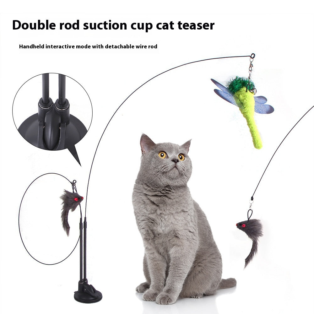 Interactive Suction Cup Cat Toy