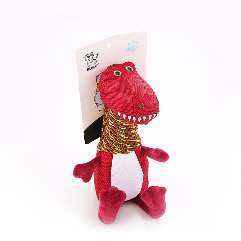 Juguete de Peluche para Perro Dinosaurio con Sonido y Funciones de Mordisqueo