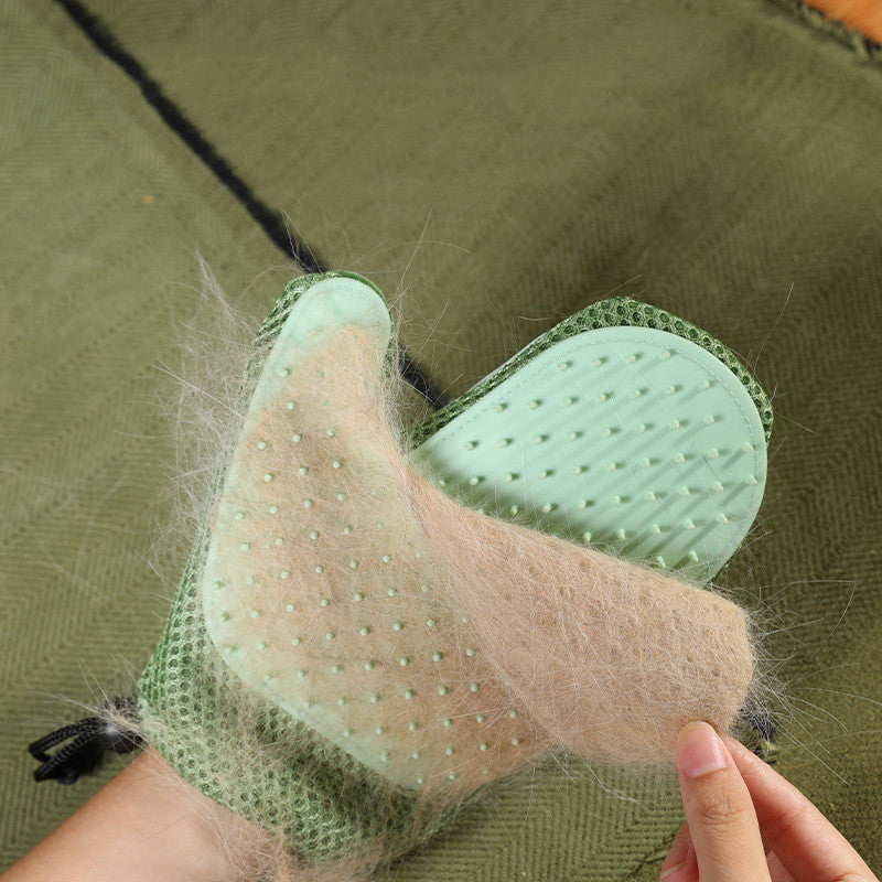 Guantes de Cepillado de Silicona para Mascotas