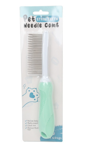 Peine de Agujas para Aseo de Mascotas para Limpiar el Pelo (Pieza Única)
